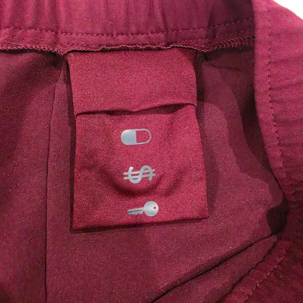 FIGS Scrub Pants Men XXL Tall Burgundy Excellent Jogger Technical Collection